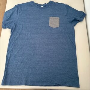 The North Face Mens XL Blue Pocket T-Shirt Short Sleeve‎ Casual Top Slim Fit